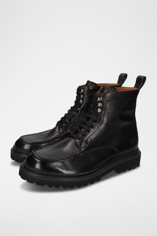 Boots en cuir Matteo - Noir