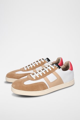 Baskets en cuir de chèvre et nubuck Jaxson - Beige