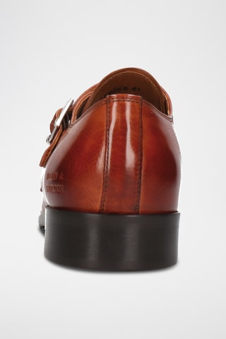 Derbys à boucles en cuir Lewis - Marron