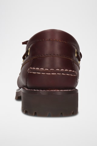 Chaussures bateau en cuir Baxter - Marron