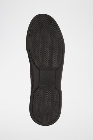 Baskets plateformes en cuir Harvey - Marron