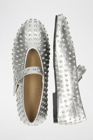 Ballerines en cuir de mouton Emily 3 - Argenté