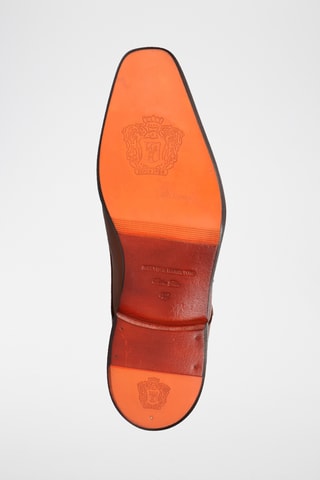 Derbys à boucles en cuir verni Stefano 2 - Marron