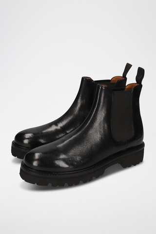 Bottines Chelsea en cuir Regine - Noir