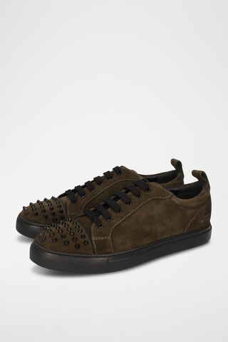 Baskets en nubuck Harvey - Vert olive