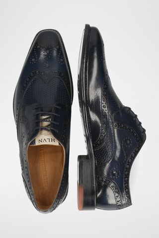 Derbys en cuir Dylan - Bleu marine
