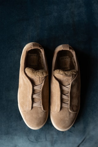 Baskets en nubuck Jax - Taupe