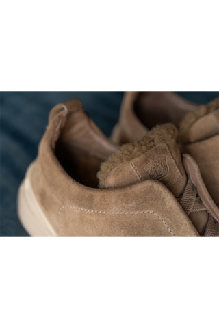 Baskets en nubuck Jax - Taupe