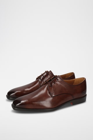 Derbys en croûte de cuir - Marron