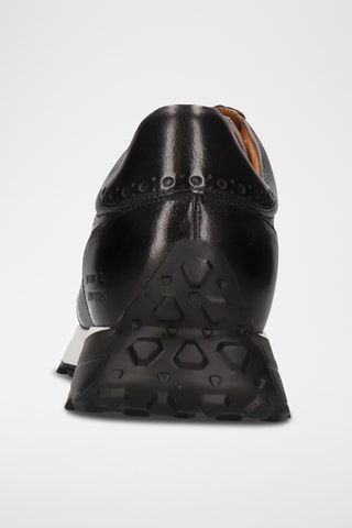 Baskets en cuir nappa verni Richmond - Noir