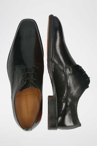 Derbys en croûte de cuir Stefano - Noir