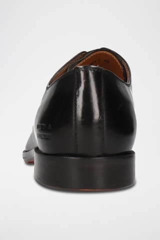 Derbys en croûte de cuir Stefano - Noir