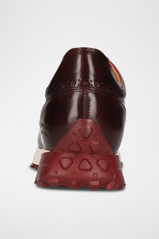 Baskets en cuir nappa verni Richmond - Bordeaux