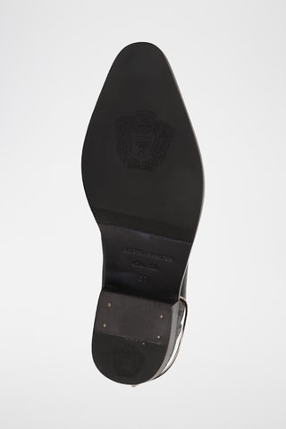 Bottines Chelsea en croûte de cuir Rylee - Noir