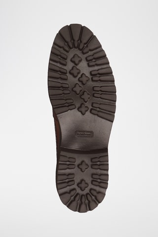 Derbys en cuir verni Pierce - Marron