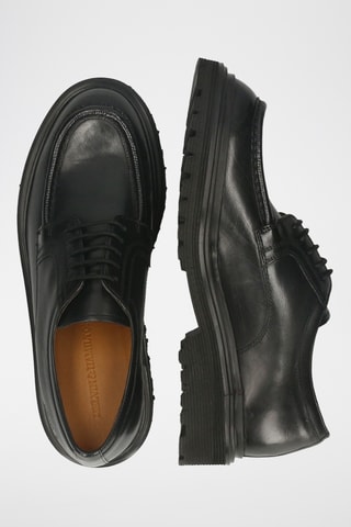 Derbys en croûte de cuir Matteo - Noir