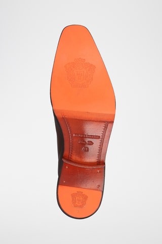 Richelieus en croûte de cuir verni Lawrence - Marron