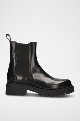 Bottines Chelsea en cuir Dahlia - Noir