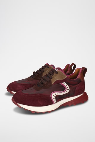 Baskets en cuir Richmond - Bordeaux