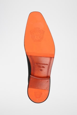 Richelieus en croûte de cuir Lawrence - Noir