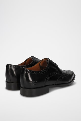 Derbys en croûte de cuir Lawrence - Noir