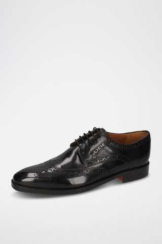 Derbys en croûte de cuir Lawrence - Noir