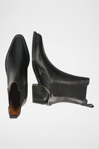 Bottines Chelsea en croûte de cuir Rylee - Noir