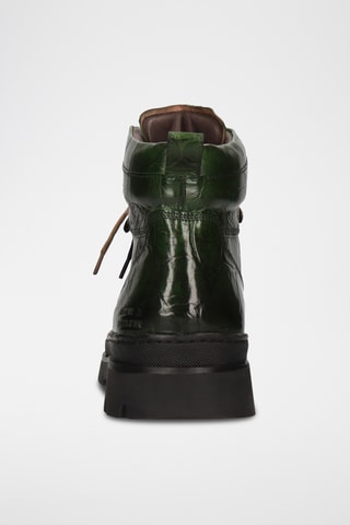 Boots en croûte de cuir Jaden - Vert foncé