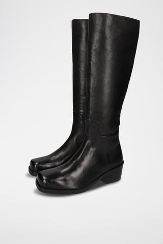 Bottes en cuir Shelby - Noir