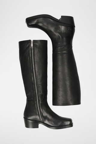 Bottes en cuir Shelby - Noir