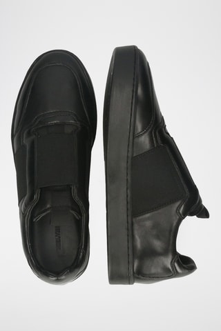 Slip-on en cuir de mouton Alfie - Noir