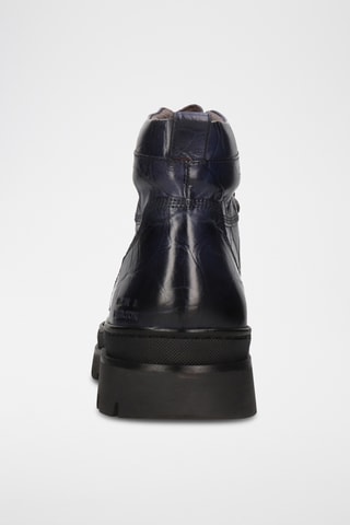 Boots en croûte de cuir Jaden - Bleu marine
