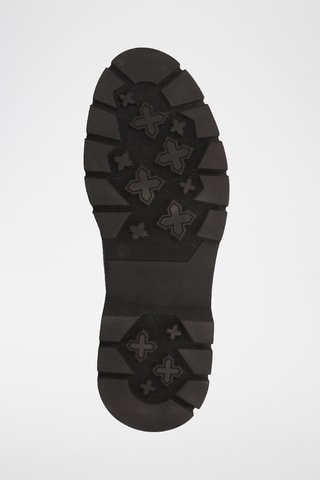 Boots en croûte de cuir Jaden - Bleu marine