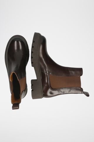 Bottines Chelsea en cuir Dahlia - Marron foncé