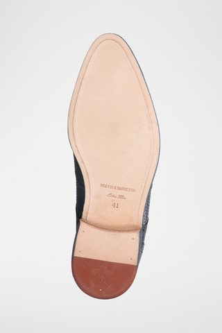 Derbys en croûte de cuir Bobby - Bleu marine