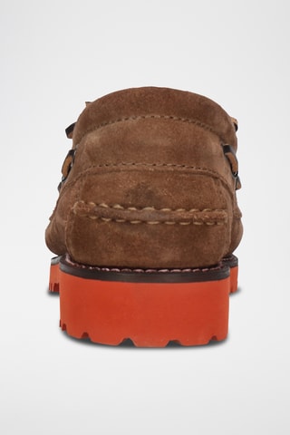 Chaussures bateau en nubuck Baxter - Marron