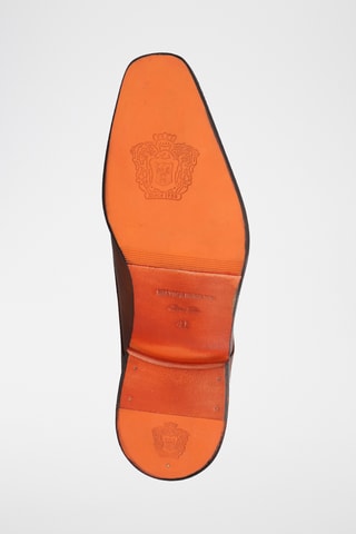 Derbys en croûte de cuir Stefano - Marron