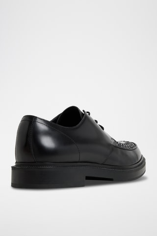 Derbys vernis en cuir Rocco - Noir