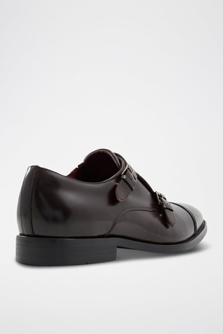 Derbys à boucles en cuir Zigof - Marron foncé