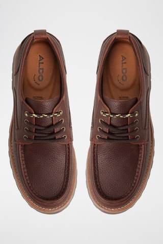 Derbys plateformes en cuir Bastian - Marron