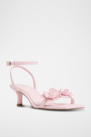 Sandales à talons en cuir Daisyrose - Rose