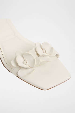 Sandales à talons en cuir Daisyrose - Blanc