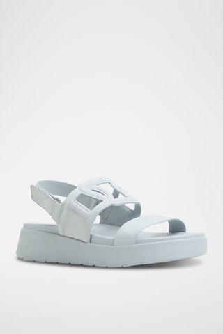 Sandales plateformes en cuir Onuvia - Bleu clair