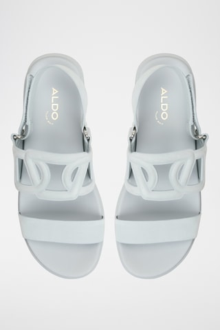 Sandales plateformes en cuir Onuvia - Bleu clair