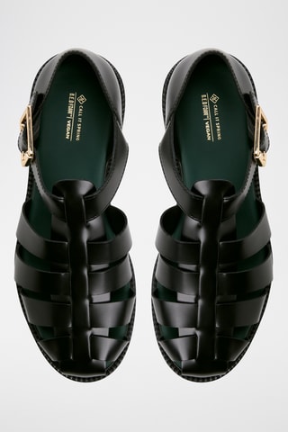 Sandales vernies Tiago - Noir