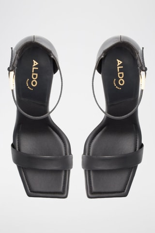 Sandales à talons en cuir Renza - Noir