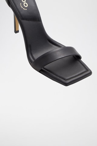 Sandales à talons en cuir Renza - Noir