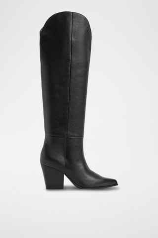 Bottes en cuir Kaely - Noir