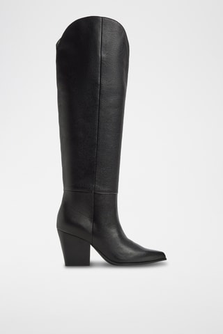 Bottes en cuir Kaely-Wc - Noir