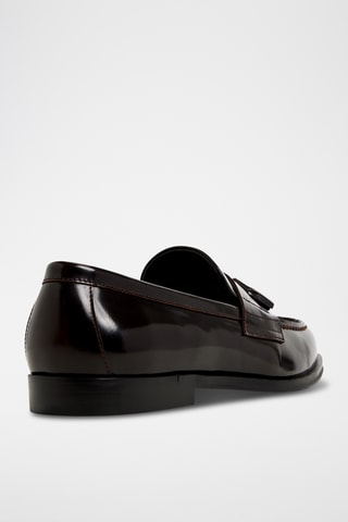 Mocassins vernis en cuir Lionel - Marron